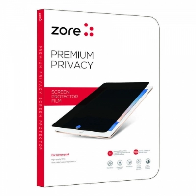 Apple iPad Pro 11 2020 Zore Tablet Privacy Temperli Cam Ekran Koruyucu - Siyah