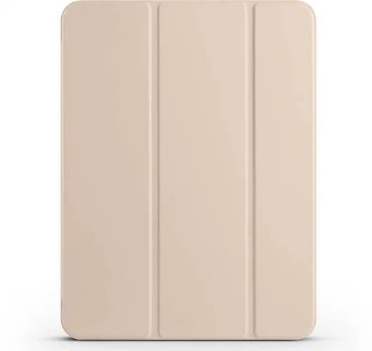 Apple iPad Pro 11 2024 Tablet Kılıfı Flip Smart Standlı Kalem Bölmeli Akıllı Kapak Smart Cover - Gold