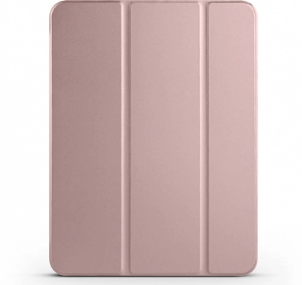 Apple iPad Pro 11 2024 Tablet Kılıfı Flip Smart Standlı Kalem Bölmeli Akıllı Kapak Smart Cover - Rose Gold