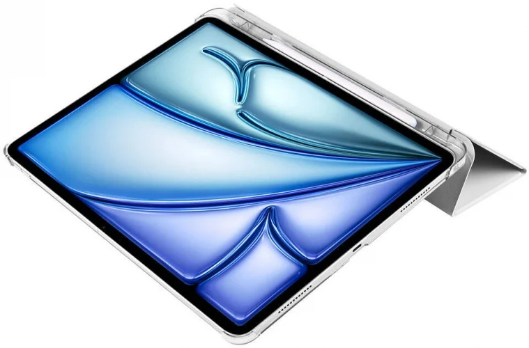 Apple iPad Pro 11 inç 2020 Tablet Kılıfı Flip Smart Standlı Kalem Bölmeli Akıllı Kapak Smart Cover - Gri