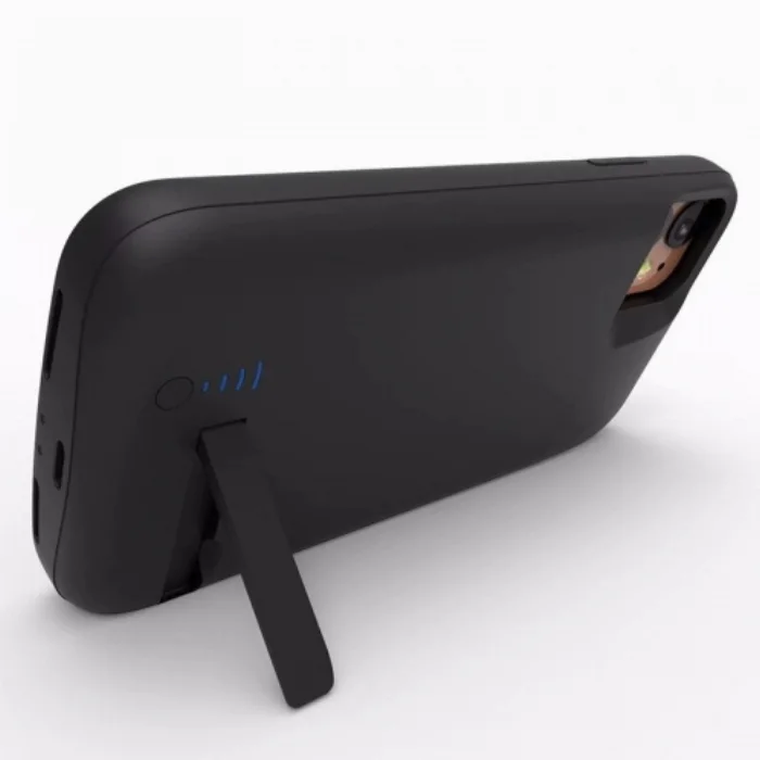 Apple iPhone 11 Şarjlı Kılıf 6000 mAh Göstergeli Yedek Batarya Powerbank - Siyah