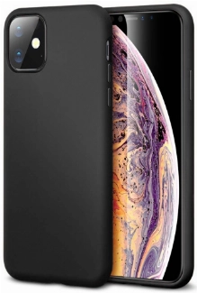 Apple iPhone 11 Kılıf İnce Soft Mat Renkli Esnek Silikon Kapak - Siyah