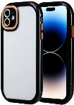 Apple iPhone 11 Kılıf Kamera Korumalı Renkli Kenar ve Çerçeve Tasarımlı Vitamin Kapak - Siyah