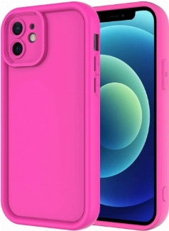 Apple iPhone 11 Kılıf Kamera Korumalı Silikon Ananas Kapak - Pembe Koyu