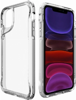 Apple iPhone 11 Kılıf Şeffaf TPU Kenarları Esnek T-Max Kapak