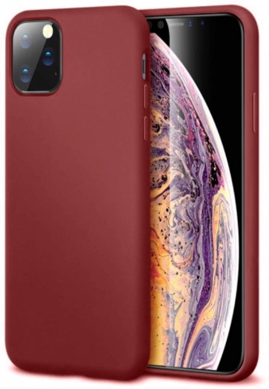 Apple iPhone 11 Pro Kılıf İnce Soft Mat Renkli Esnek Silikon Kapak - Mürdüm