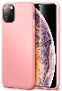 Apple iPhone 11 Pro Kılıf İnce Soft Mat Renkli Esnek Silikon Kapak - Rose Gold