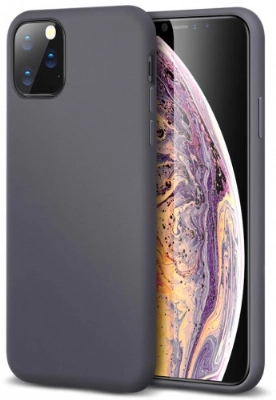 Apple iPhone 11 Pro Kılıf İnce Soft Mat Renkli Esnek Silikon Kapak - Siyah