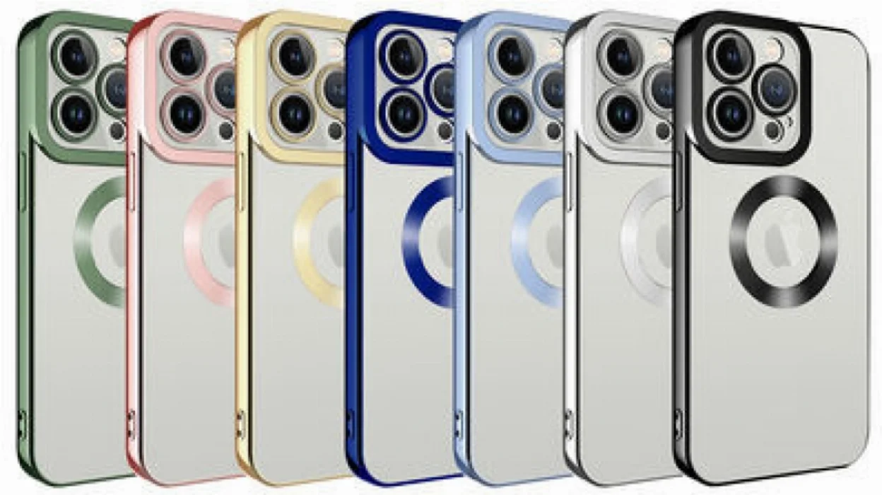Apple iPhone 11 Pro Kılıf Kamera Korumalı Silikon Logo Açık Omega Kapak - Gold