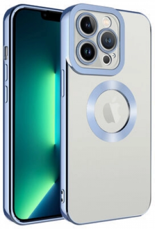 Apple iPhone 11 Pro Kılıf Kamera Lens Korumalı Şeffaf Renkli Logo Gösteren Parlak Kapak - 