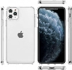 Apple iPhone 11 Pro Kılıf Korumalı Kenarları Silikon Arkası Sert Coss Kapak  - Şeffaf