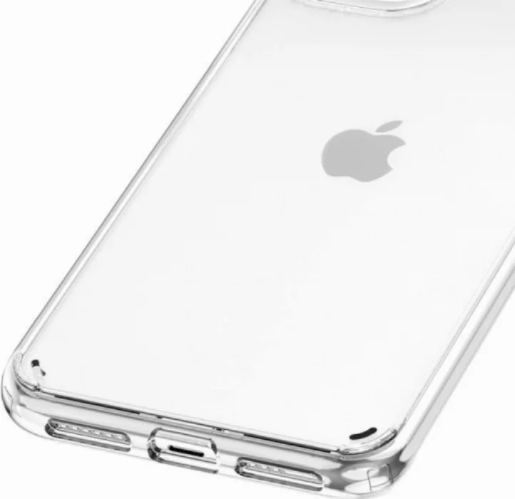 Apple iPhone 11 Pro Kılıf Korumalı Kenarları Silikon Arkası Sert Coss Kapak  - Şeffaf