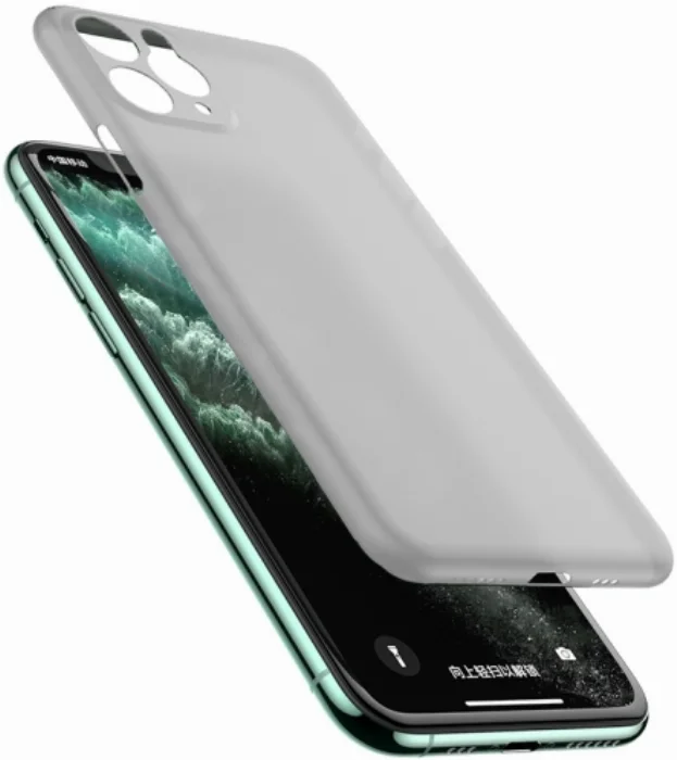Apple iPhone 11 Pro Kılıf Mat Şeffaf Esnek Kaliteli Ultra İnce PP Silikon  - Şeffaf