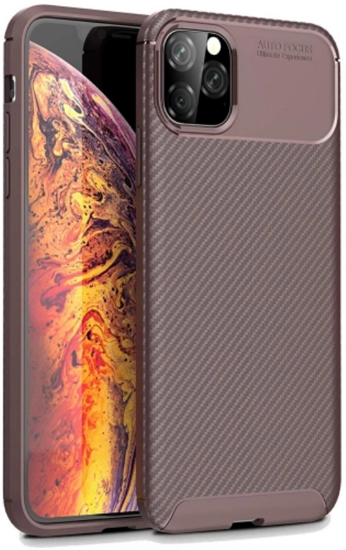 Apple iPhone 11 Pro Kılıf Silikon Parmak İzi Bırakmayan Karbon Soft Negro Kapak - Lacivert