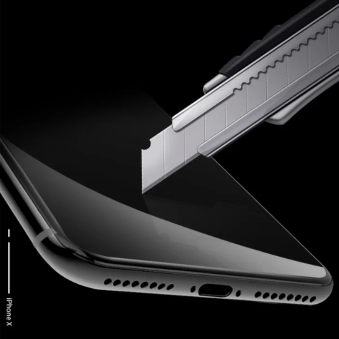 Apple iPhone 11 Pro Kırılmaz Cam Karartmalı Hayalet Toz Önleyicili Privacy Ekran Koruyucu