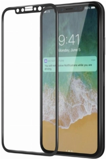 Apple iPhone 11 Pro Max 5D Tam Kapatan Kenarları Kırılmaya Dayanıklı Cam Ekran Koruyucu - Siyah