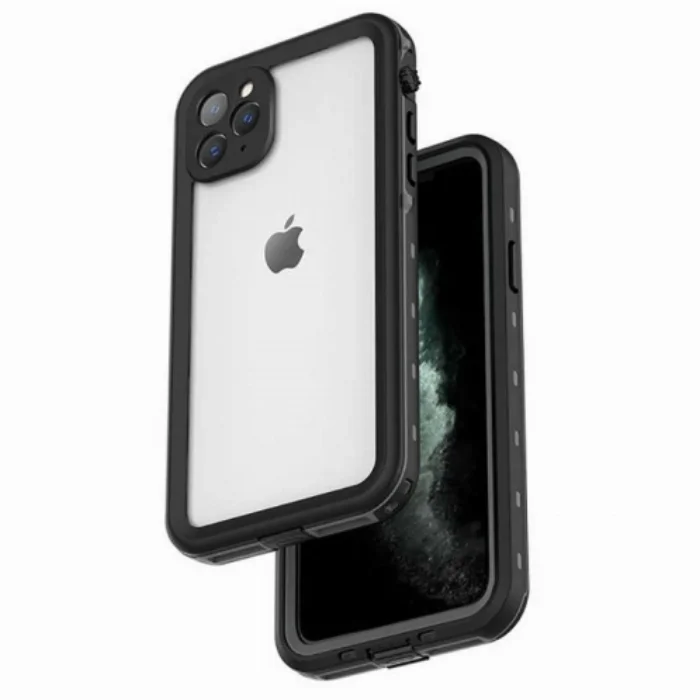 Apple iPhone 11 Pro Max Kılıf 1-1 Su Geçirmez Kılıf - Siyah