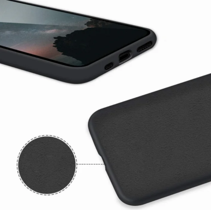 Apple iPhone 11 Pro Max Kılıf İçi Kadife Mat Yüzey LSR Serisi Kapak - Siyah