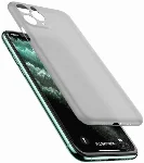 Apple iPhone 11 Pro Max Kılıf Mat Şeffaf Esnek Kaliteli Ultra İnce PP Silikon  - Şeffaf