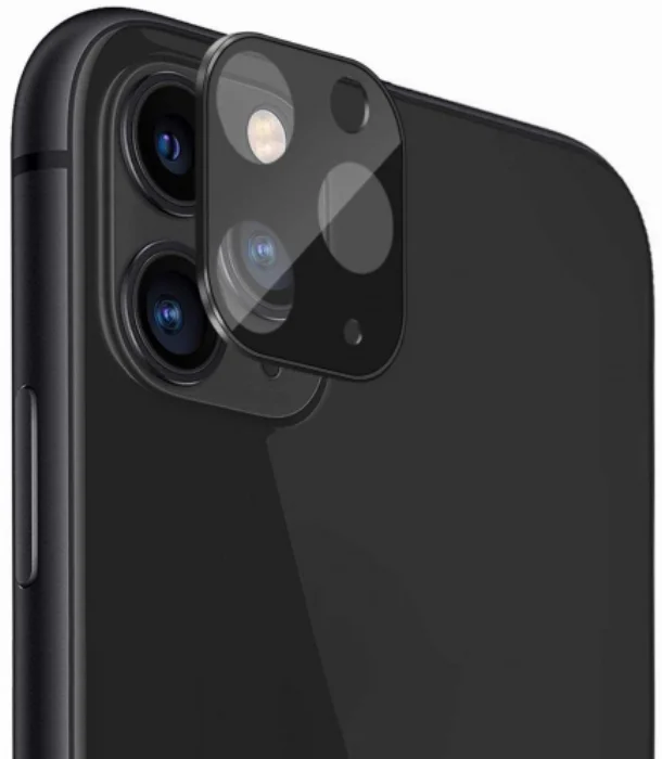 Apple iPhone 11 Pro Metal Kamera Koruyucu  CP-02 - Siyah