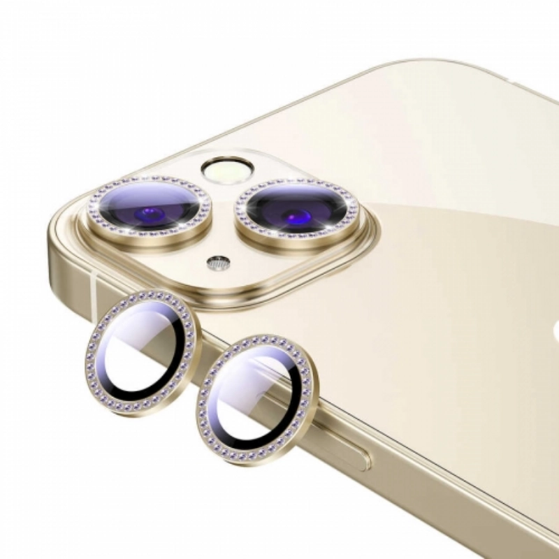 Apple iPhone 11 Taşlı Kamera Lens Koruyucu CL-06 - Gold