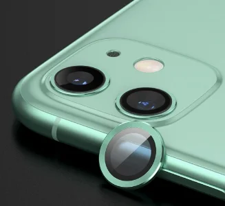 Apple iPhone 12 (6.1) Kamera Lens Koruyucu CL-02 - Yeşil