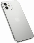 Apple iPhone 12 (6.1) Kılıf Benks Silikon Mat Electroplated 1.2mm Kapak - Beyaz