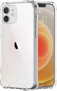 Apple iPhone 12 (6.1) Kılıf Köşe Korumalı Airbag Şeffaf Silikon Anti-Shock