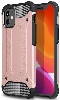 Apple iPhone 12 (6.1) Kılıf Zırhlı Tank Crash Silikon Kapak - Rose Gold