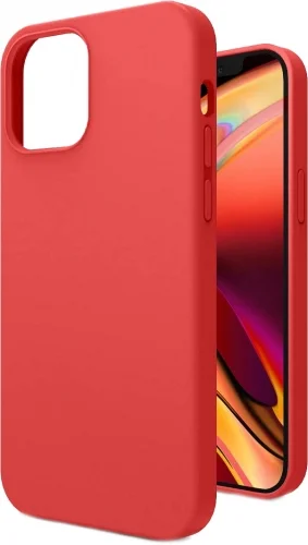 Apple iPhone 12 (6.1) Kılıf İçi Kadife Mat Yüzey LSR Serisi Kapak - Kırmızı