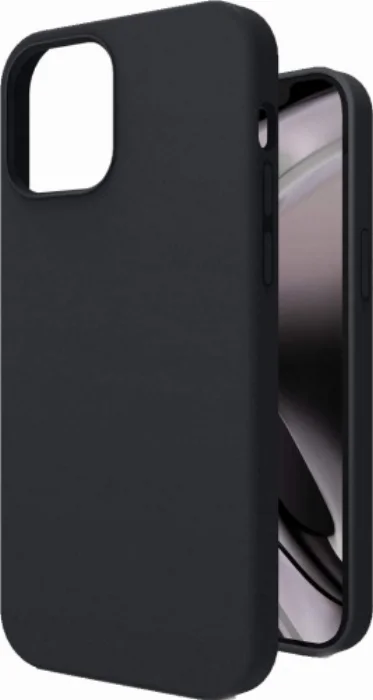 Apple iPhone 12 (6.1) Kılıf İçi Kadife Mat Yüzey LSR Serisi Kapak - Siyah