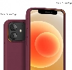 Apple iPhone 12 (6.1) Kılıf İnce Soft Mat Renkli Esnek Silikon Kapak - Rose Gold