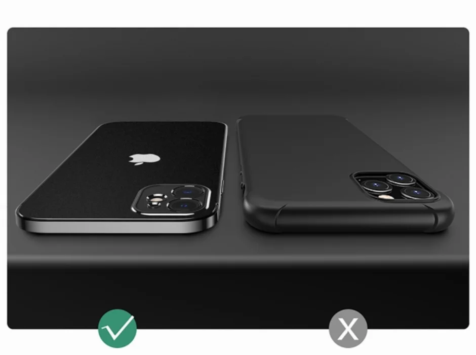 Apple iPhone 12 (6.1) Kılıf Renkli Mat Esnek Kamera Korumalı Silikon G-Box Kapak - Siyah