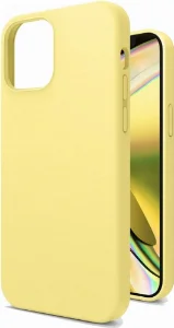 Apple iPhone 12 Mini (5.4) Kılıf İçi Kadife Mat Yüzey LSR Serisi Kapak - Sarı