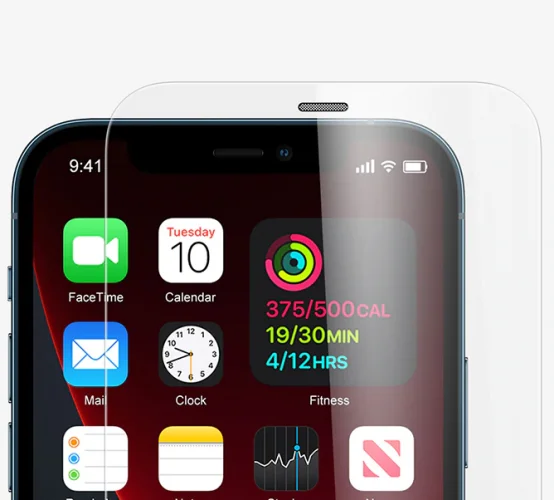 Apple iPhone 12 Mini (5.4) Kırılmaz Cam Tempered Ekran Koruyucu Toz Önleyicili Anti-Dust Vox Glass - Şeffaf