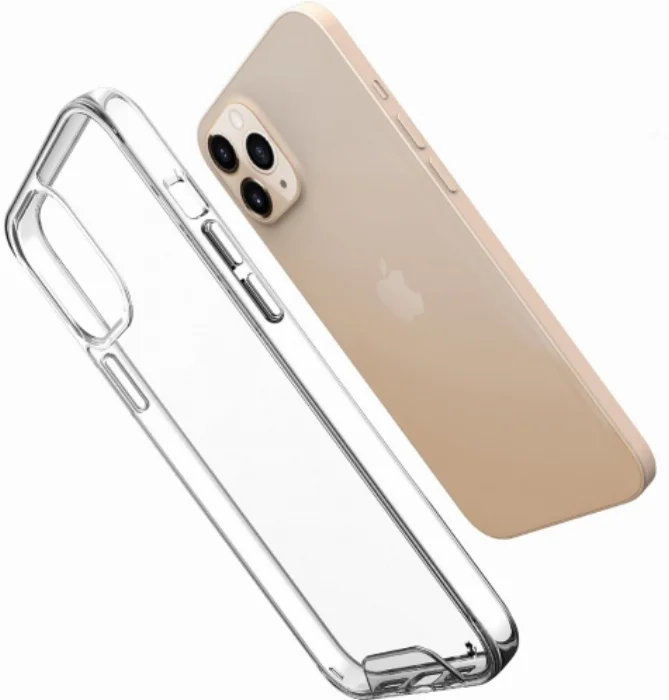 Apple iPhone 12 Pro (6.1) Kılıf Clear Guard Serisi Gard Kapak - Şeffaf