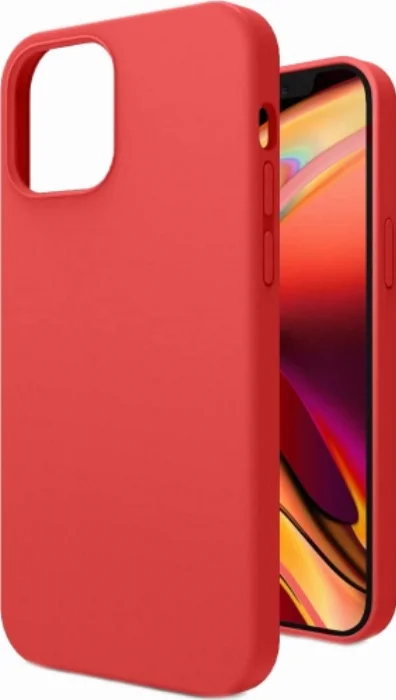 Apple iPhone 12 Pro (6.1) Kılıf İçi Kadife Mat Yüzey LSR Serisi Kapak - Kırmızı