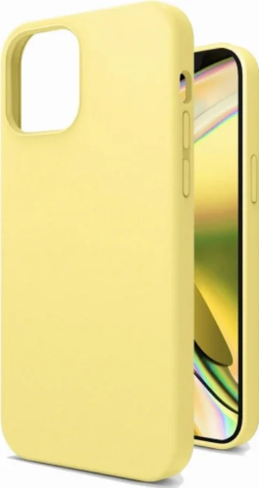 Apple iPhone 12 Pro (6.1) Kılıf İçi Kadife Mat Yüzey LSR Serisi Kapak - Sarı