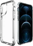 Apple iPhone 12 Pro (6.1) Kılıf Şeffaf TPU Kenarları Esnek T-Max Kapak
