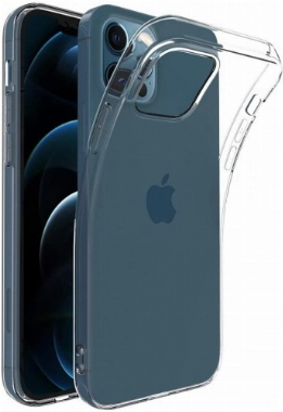 Apple iPhone 12 Pro (6.1) Kılıf Kamera Korumalı Esnek Silikon Kapak - Şeffaf