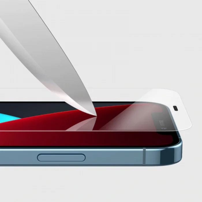 Apple iPhone 12 Pro (6.1) Kırılmaz Cam Tempered Ekran Koruyucu Toz Önleyicili Anti-Dust Vox Glass - Şeffaf