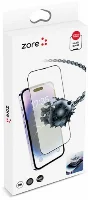 Apple iPhone 12 Pro Max (6.7) Ekran Koruyucu Cam Zore Hizalama Aparatlı Hadid Glass  - Siyah