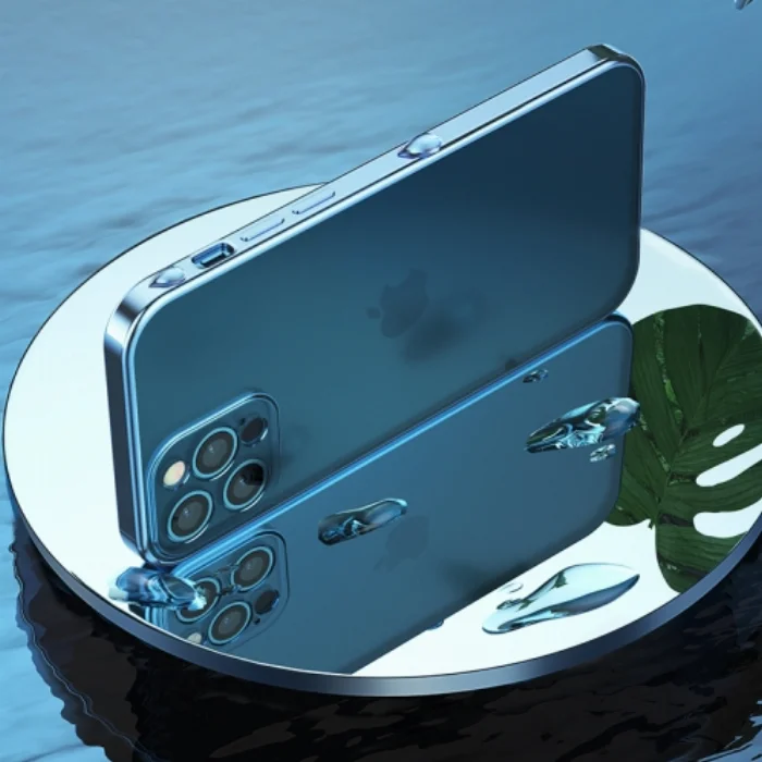 Apple iPhone 12 Pro Max (6.7) Kılıf Benks Silikon Mat Electroplated 1.2mm Kapak - Beyaz