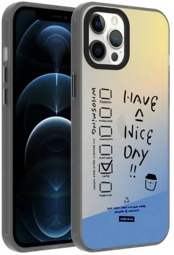 Apple iPhone 12 Pro Max (6.7) Kılıf Desenli Zore Dragon Sert Kapak - Have