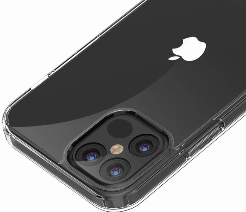 Apple iPhone 12 Pro Max (6.7) Kılıf Korumalı Kenarları Silikon Arkası Sert Coss Kapak  - Şeffaf