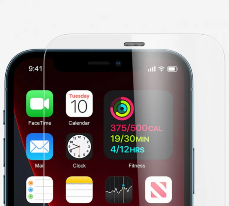 Apple iPhone 12 Pro Max (6.7) Kırılmaz Cam Tempered Ekran Koruyucu Toz Önleyicili Anti-Dust Vox Glass - Şeffaf