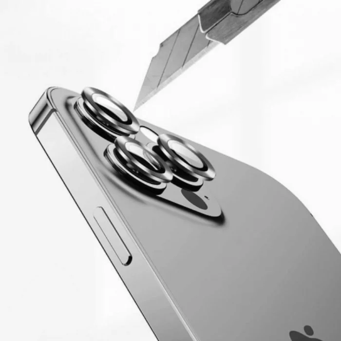 Apple iPhone 13 (6.1) Kamera Lens Koruyucu CL-02 - Siyah
