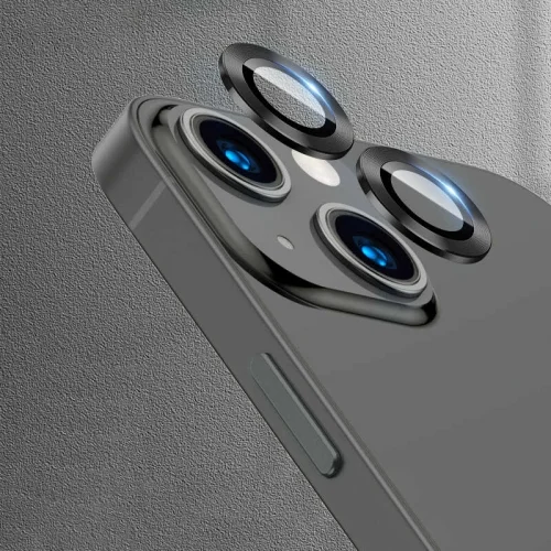 Apple iPhone 13 (6.1) Kamera Lens Koruyucu CL-02 - Siyah