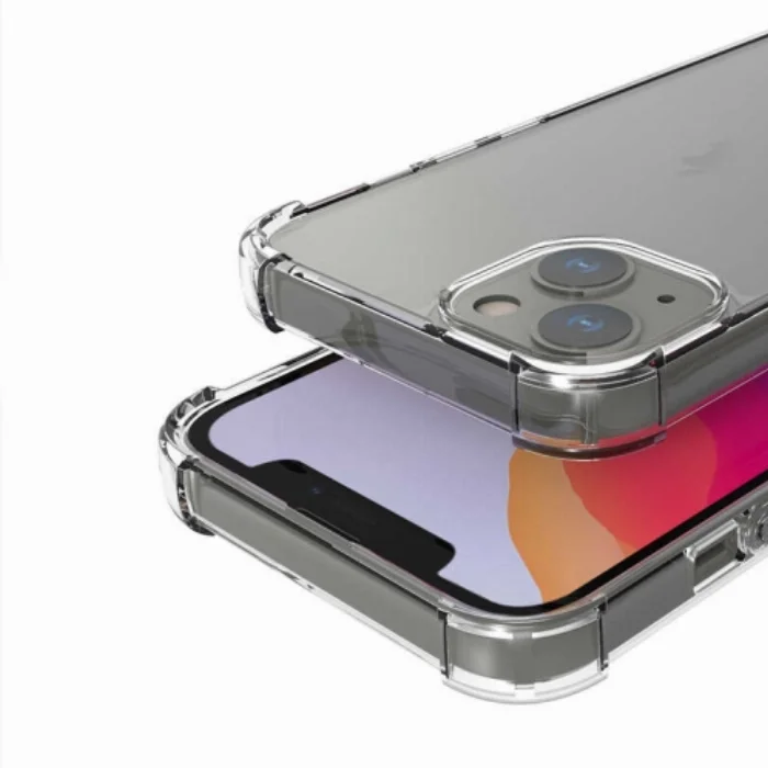 Apple iPhone 13 (6.1) Kılıf Köşe Korumalı Airbag Şeffaf Silikon Anti-Shock