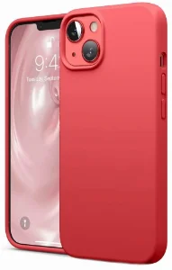 Apple iPhone 13 (6.1) Kılıf İçi Kadife Mat Mara Lansman Silikon Kapak  - Kırmızı